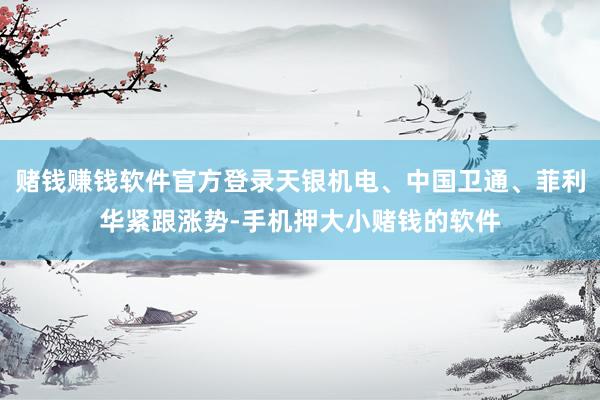 赌钱赚钱软件官方登录天银机电、中国卫通、菲利华紧跟涨势-手机押大小赌钱的软件