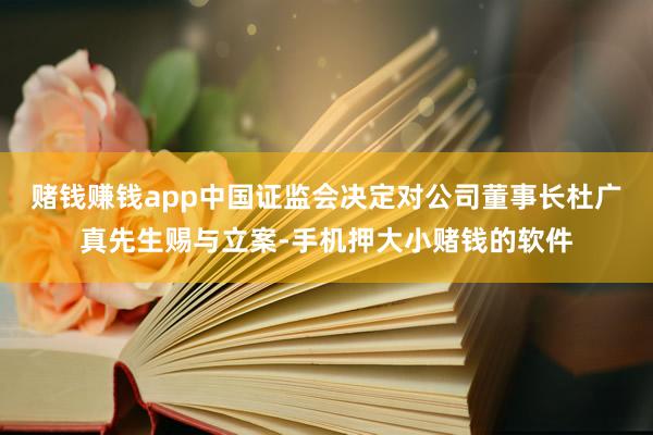 赌钱赚钱app中国证监会决定对公司董事长杜广真先生赐与立案-手机押大小赌钱的软件