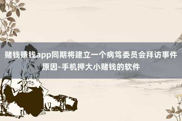 赌钱赚钱app同期将建立一个病笃委员会拜访事件原因-手机押大小赌钱的软件