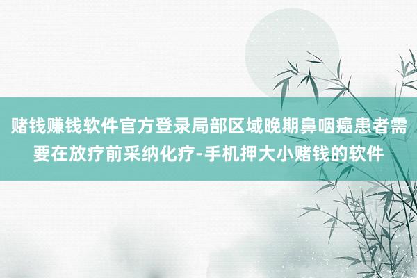 赌钱赚钱软件官方登录局部区域晚期鼻咽癌患者需要在放疗前采纳化疗-手机押大小赌钱的软件