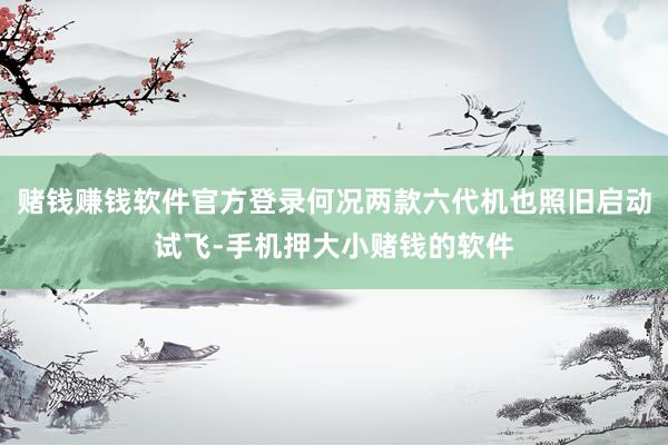 赌钱赚钱软件官方登录何况两款六代机也照旧启动试飞-手机押大小赌钱的软件