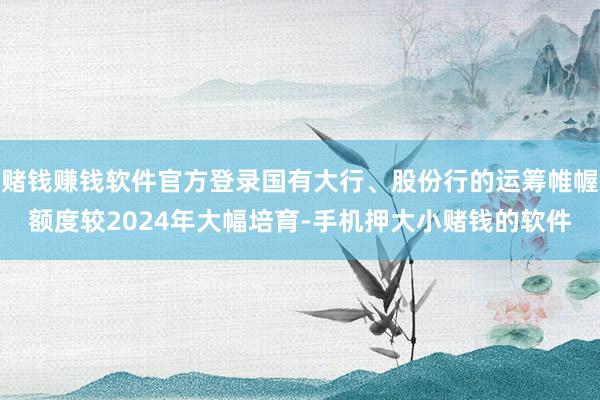 赌钱赚钱软件官方登录国有大行、股份行的运筹帷幄额度较2024年大幅培育-手机押大小赌钱的软件