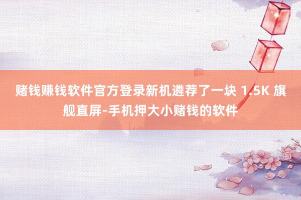 赌钱赚钱软件官方登录新机遴荐了一块 1.5K 旗舰直屏-手机押大小赌钱的软件