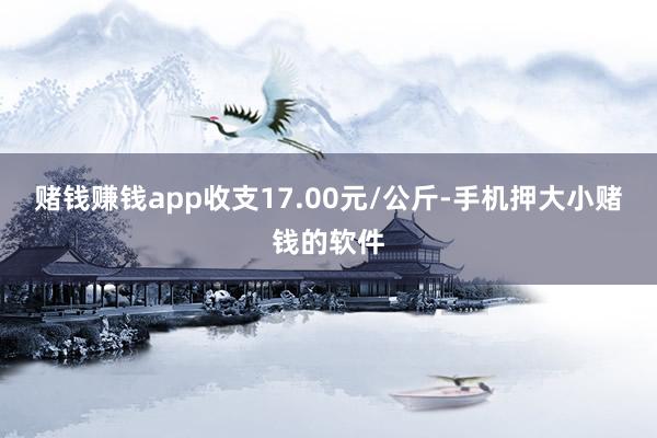 赌钱赚钱app收支17.00元/公斤-手机押大小赌钱的软件