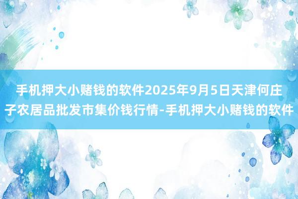 手机押大小赌钱的软件2025年9月5日天津何庄子农居品批发市集价钱行情-手机押大小赌钱的软件