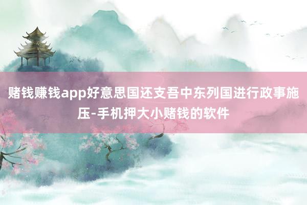 赌钱赚钱app好意思国还支吾中东列国进行政事施压-手机押大小赌钱的软件