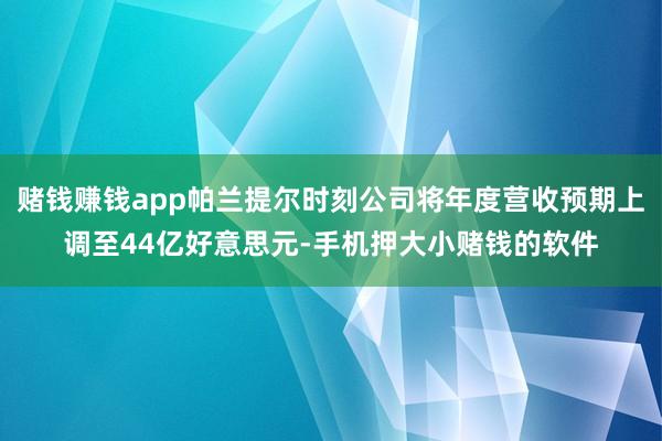 赌钱赚钱app帕兰提尔时刻公司将年度营收预期上调至44亿好意思元-手机押大小赌钱的软件