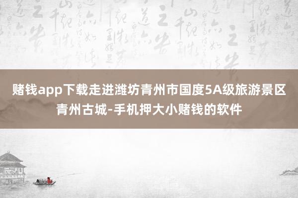 赌钱app下载走进潍坊青州市国度5A级旅游景区青州古城-手机押大小赌钱的软件