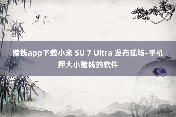 赌钱app下载小米 SU 7 Ultra 发布现场-手机押大小赌钱的软件
