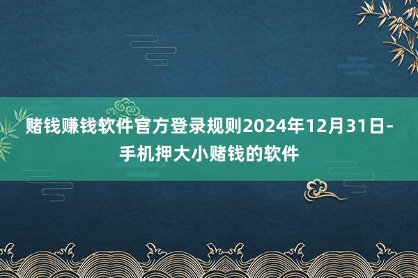 赌钱赚钱软件官方登录规则2024年12月31日-手机押大小赌钱的软件