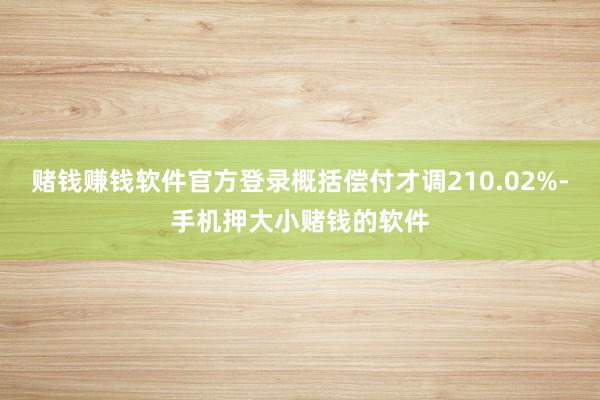赌钱赚钱软件官方登录概括偿付才调210.02%-手机押大小赌钱的软件