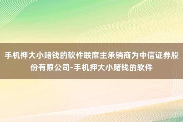 手机押大小赌钱的软件联席主承销商为中信证券股份有限公司-手机押大小赌钱的软件